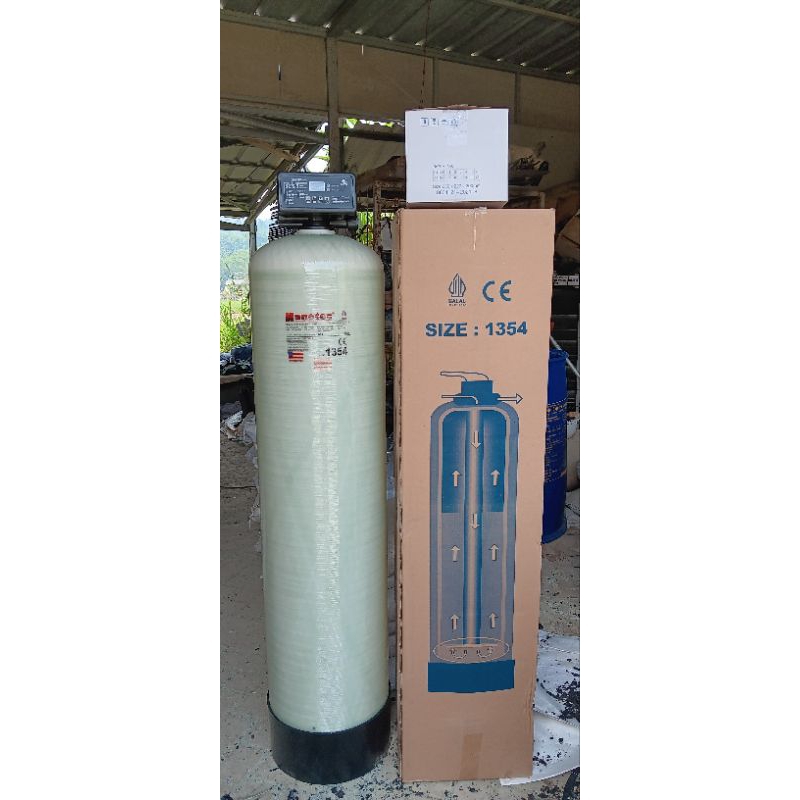 Jual Tabung filter frp 1354 + handle automatic backwash/fast rinse ( 2 ...
