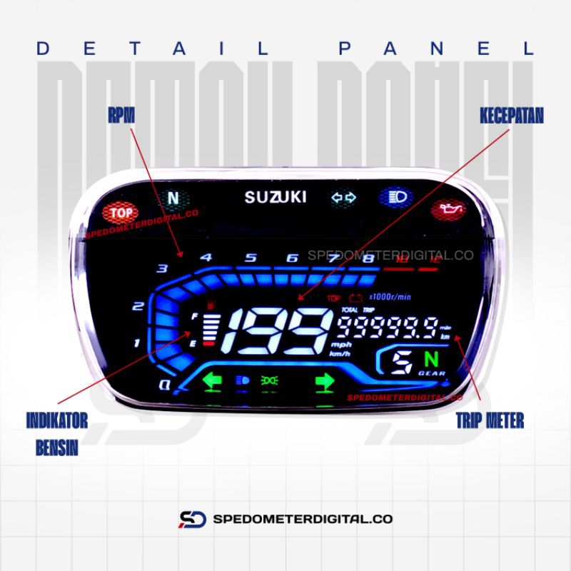 Jual Speedometer Digital Suzuki Satria Hiu | Shopee Indonesia