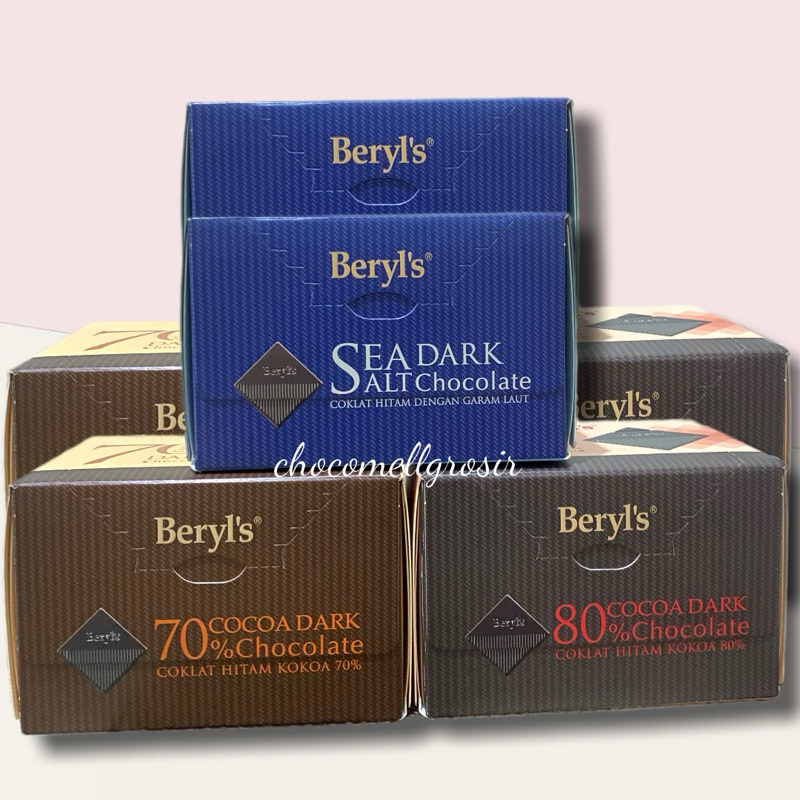 Jual Beryl's Sea Salt Dark Chocolate (Coklat hitam dengan Garam laut ...