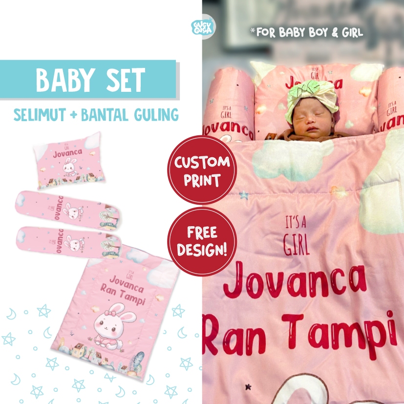 Jual GUGUGAGA - Paket Selimut Bantal Guling Bayi | Custom Print ...