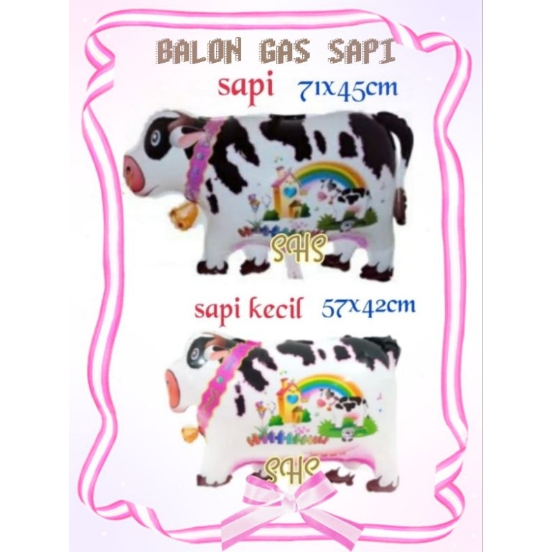 Jual BALON GAS FOIL KARAKTER SAPI 1 PAK (50 PIECES) | Shopee Indonesia