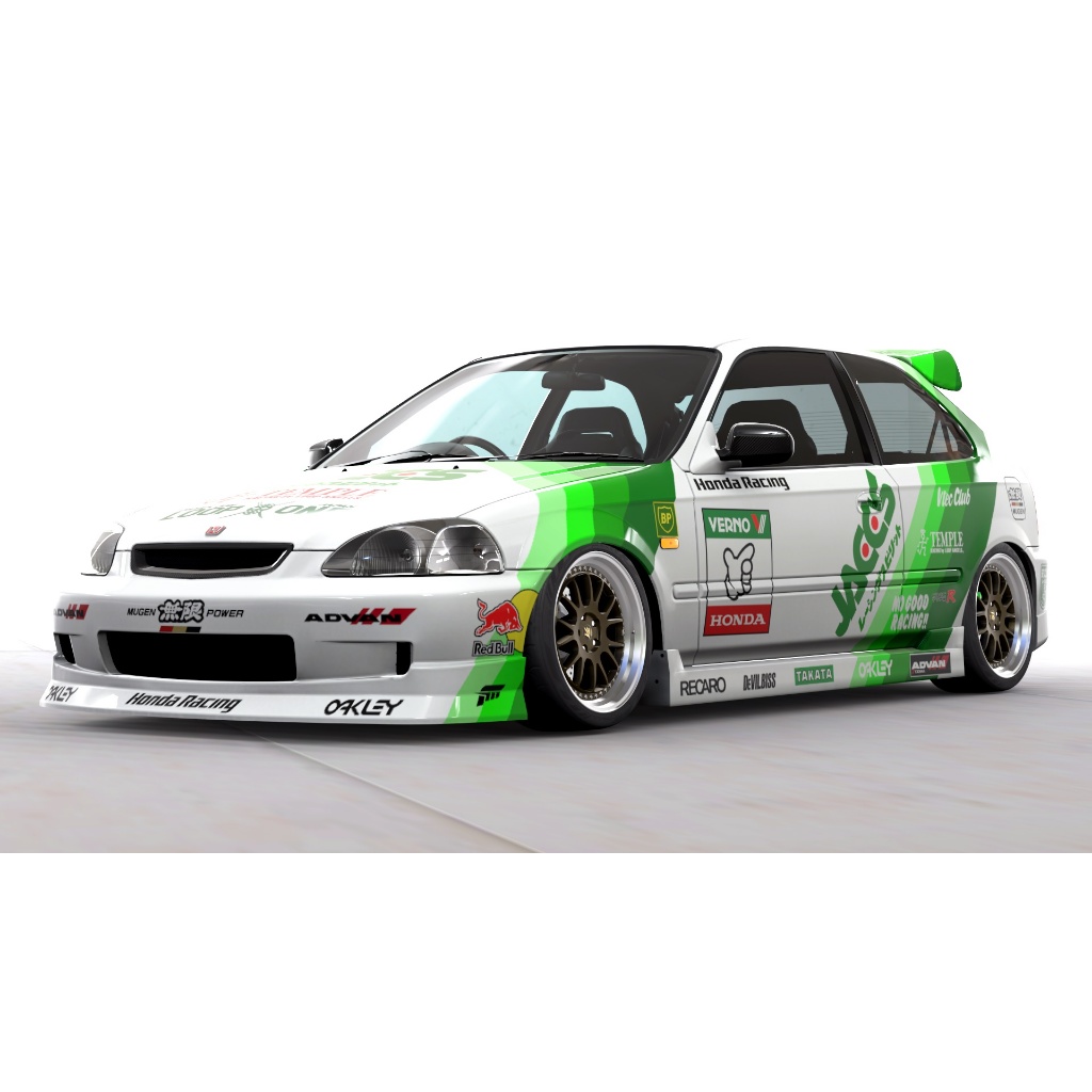Jual Decal TRANSPARANT X198 JACCS No Good Racing Honda Civic EK9 Type R ...
