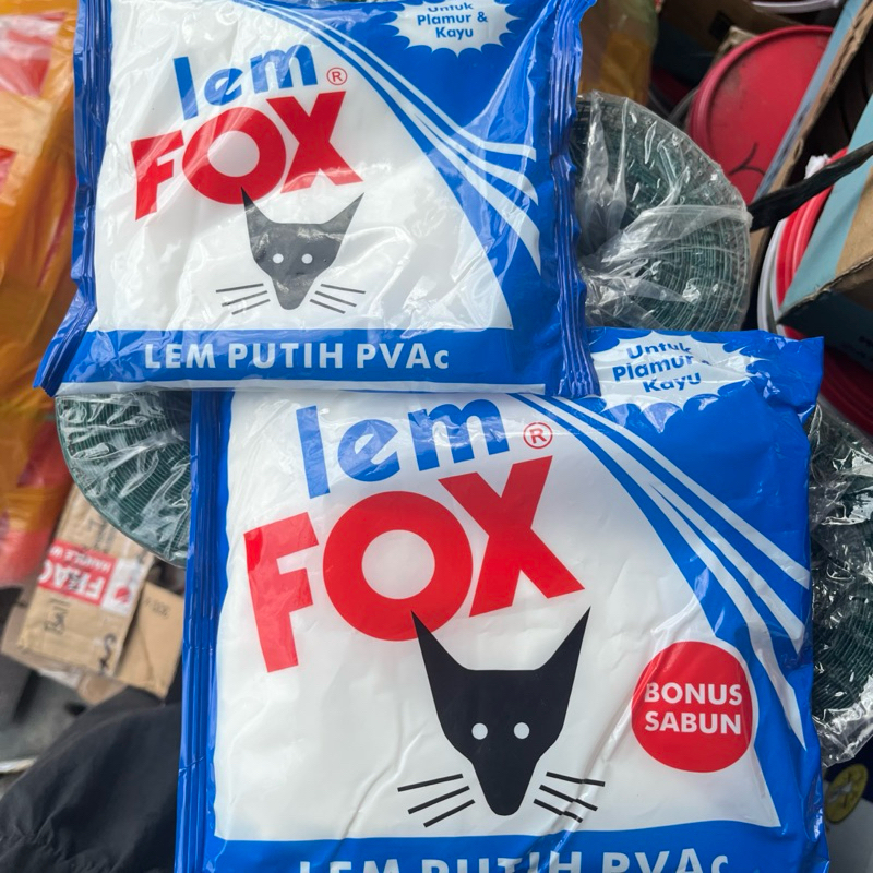 Jual Lem kayu FOX Biru 350 gr - 600 gr / Rakol Racool Plamir Serbaguna ...