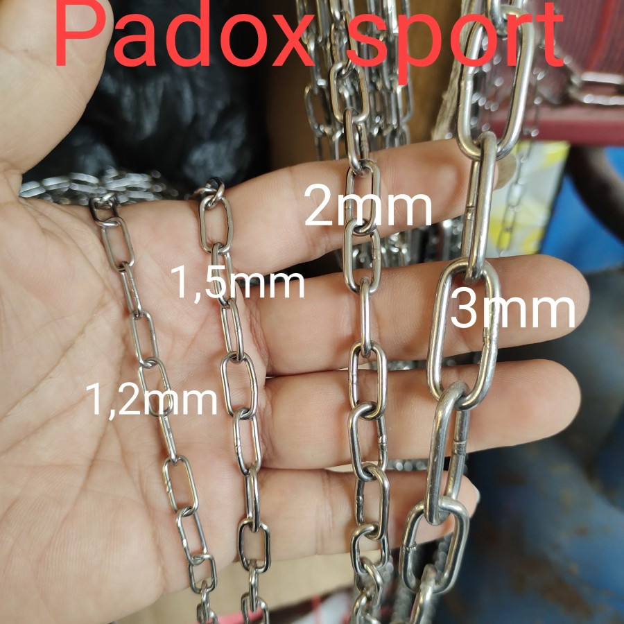 Jual Rantai Chain Stainless Steel 304 Diameter 1.2 mm Anti Karat ...