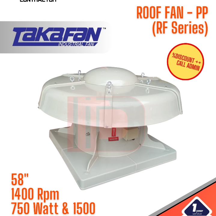 Jual Roof Fan Takafan - Kipas Atap 380 Volt untuk Ventilasi Industri ...