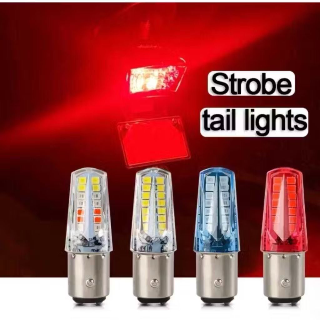 Lampu stop LED 32 SMD model cone lampu rem belakang dajjal running flash kedip 12volt dc motor mobil