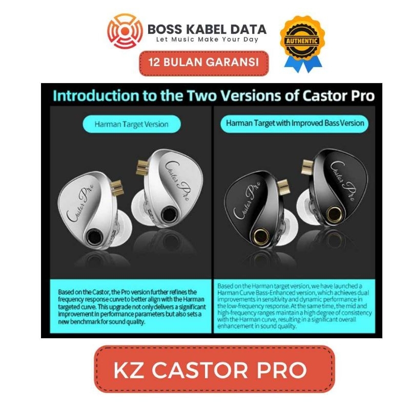 Jual KZ Castor Pro Dual DD In Ear Metal Earphone | Shopee Indonesia