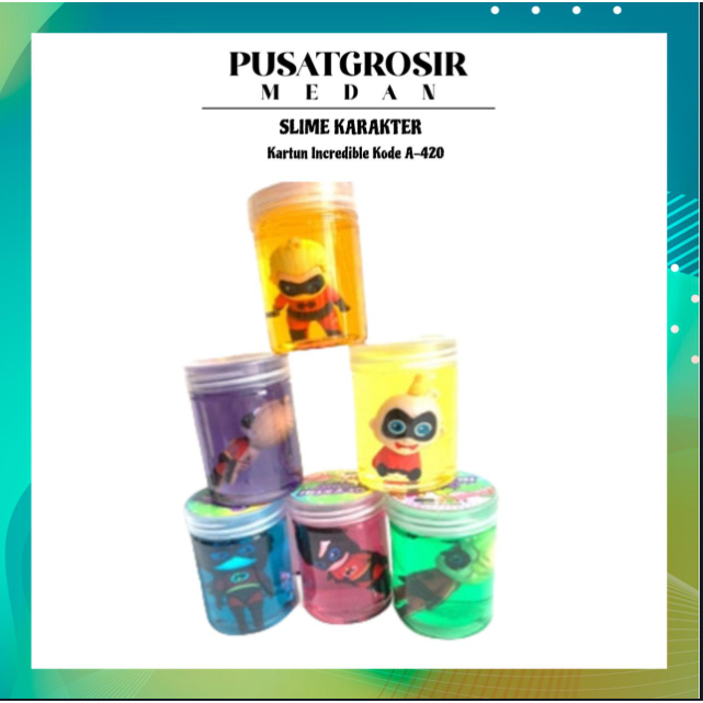 Jual MAINAN SLIME JELLY ANAK KARAKTER INCREDIBLE / SLIME MAINAN JELLY ...