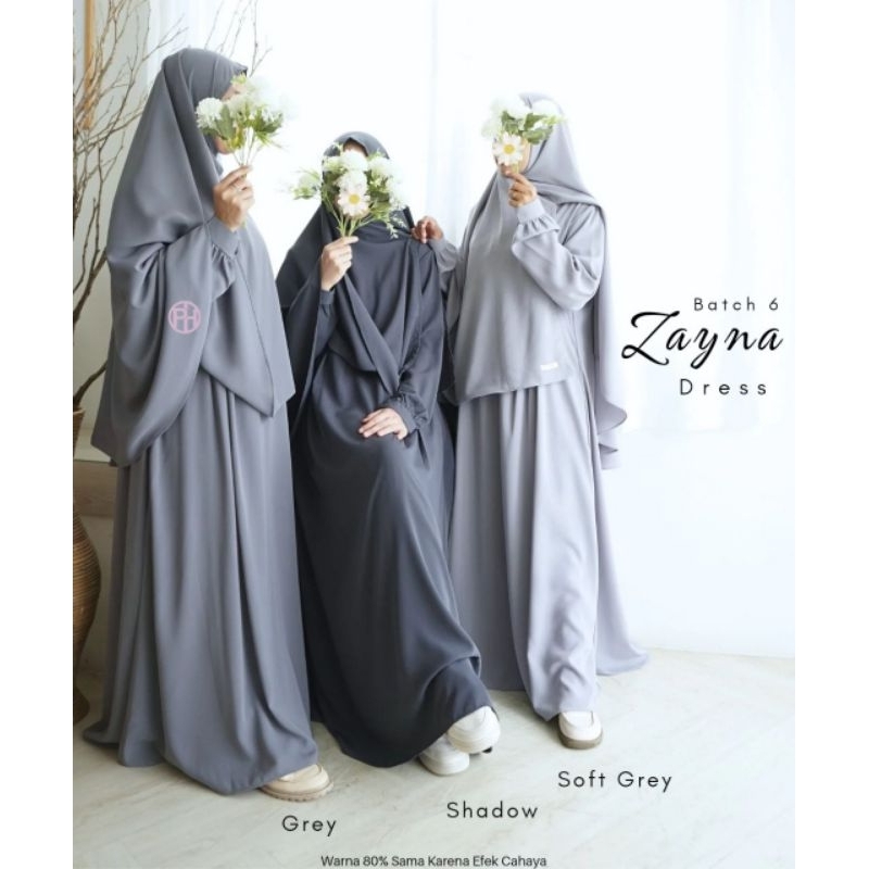 Jual Pelangi Hijab Gamis Zayna Dress B.6 (only dress) | Shopee Indonesia