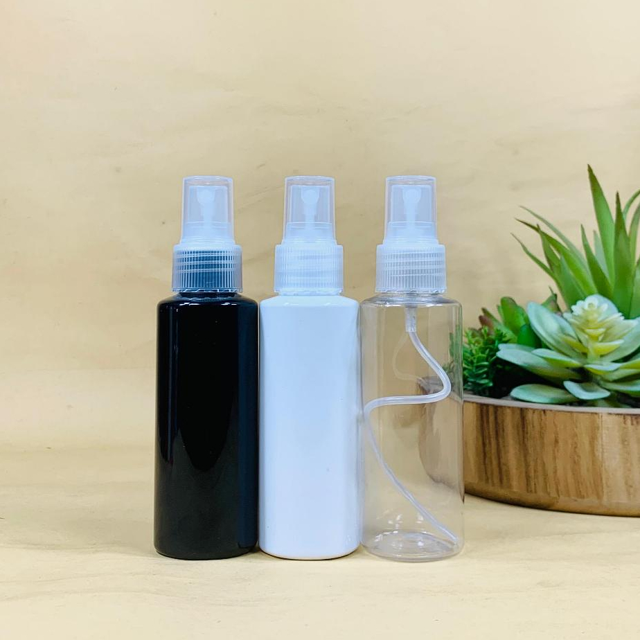 Jual Botol Spray 100 ML / Botol Pet 100 ML RF - Tutup Spray Natural ...
