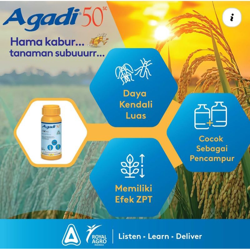 Jual Agadi 100 ml insektisida sistemik Racun Kontak pembasmi hama kutu ...