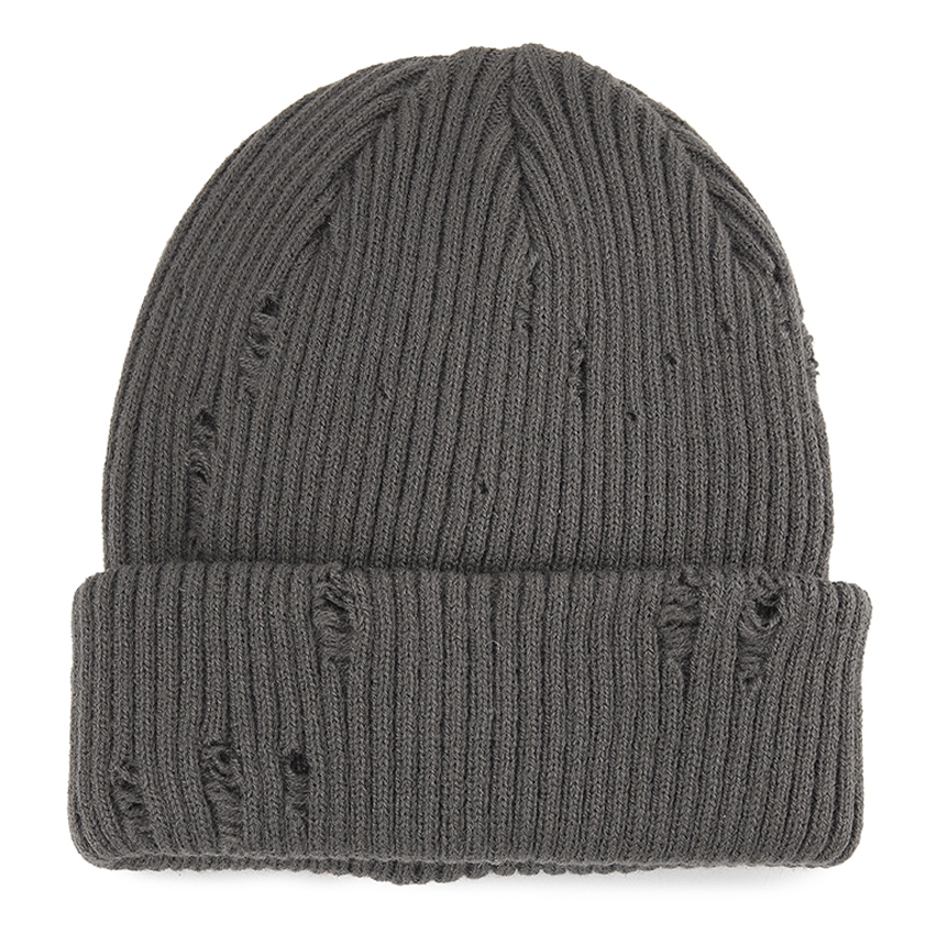 Jual Urban State - Ripped Beanie Hat - Grey | Shopee Indonesia