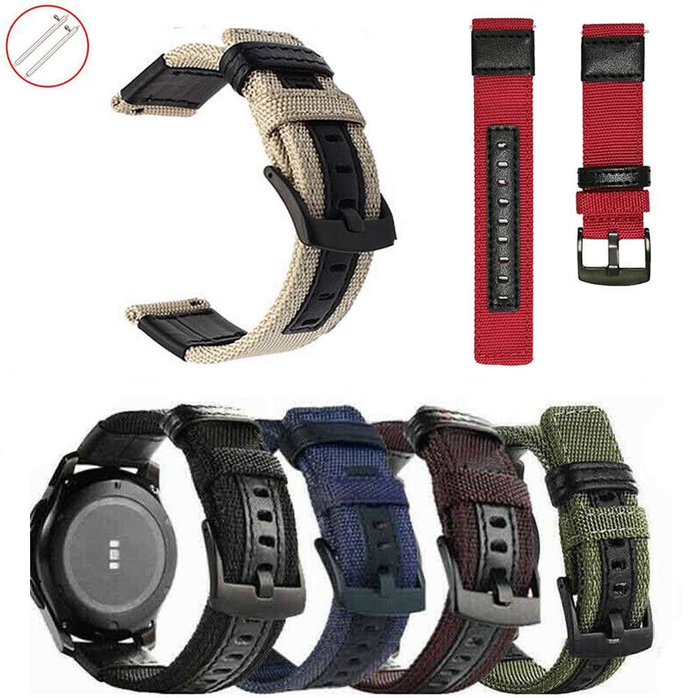 Jual Strap Kanvas jam Tangan Smart Watch 22mm Strap Nilon Jam Tangan ...