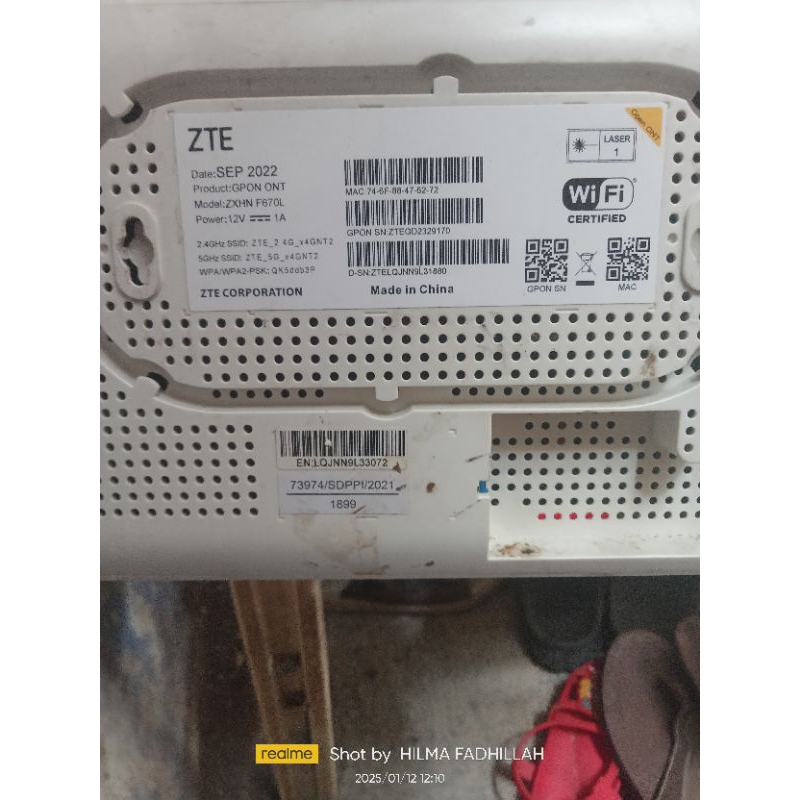 Jual ZTE Gpon Ont Wi-Fi Certified | Shopee Indonesia