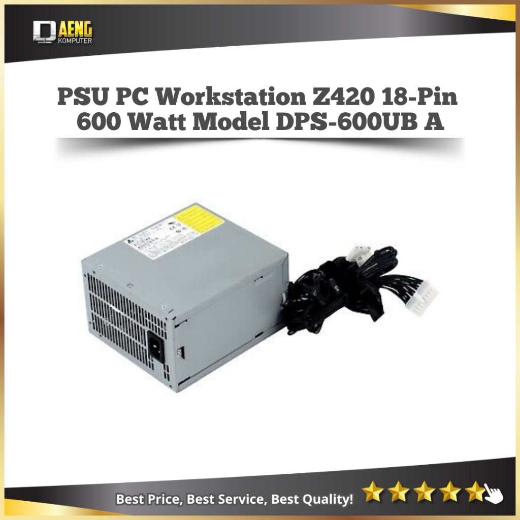 Jual Power Suplay Psu PC Workstation Z420 18 pin 600 Watt Model Number ...