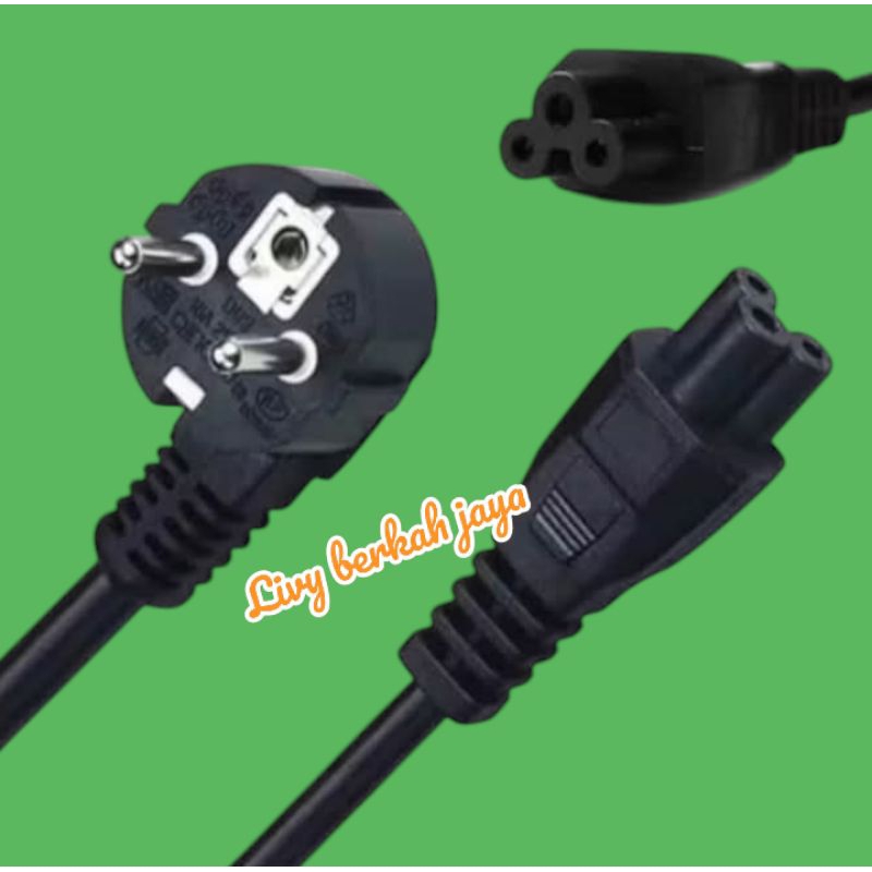 Jual Kabel ac power Laptop / kabel notebook/ Lubang 3 mickey. panjang 1 ...