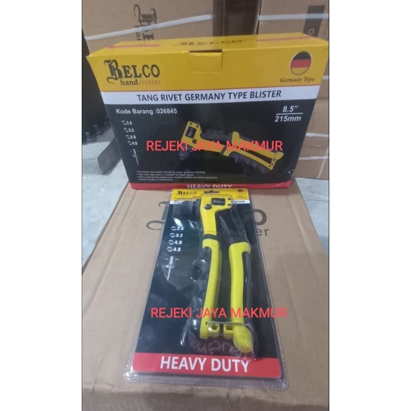 Jual PROMO BELCO Tang Rivet Hand Riveter Heavy Duty (Germany Type ...