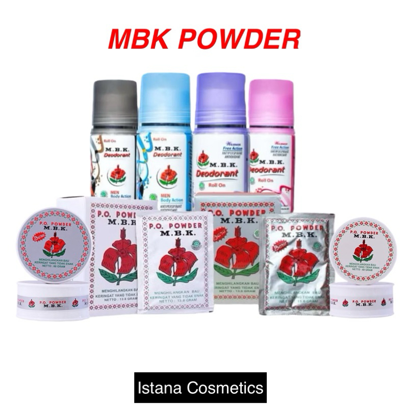 Jual MBK PO POWDER TIN 60 gr - ROLL ON - SACHET - (BEDAK POWDER KETIAK ...