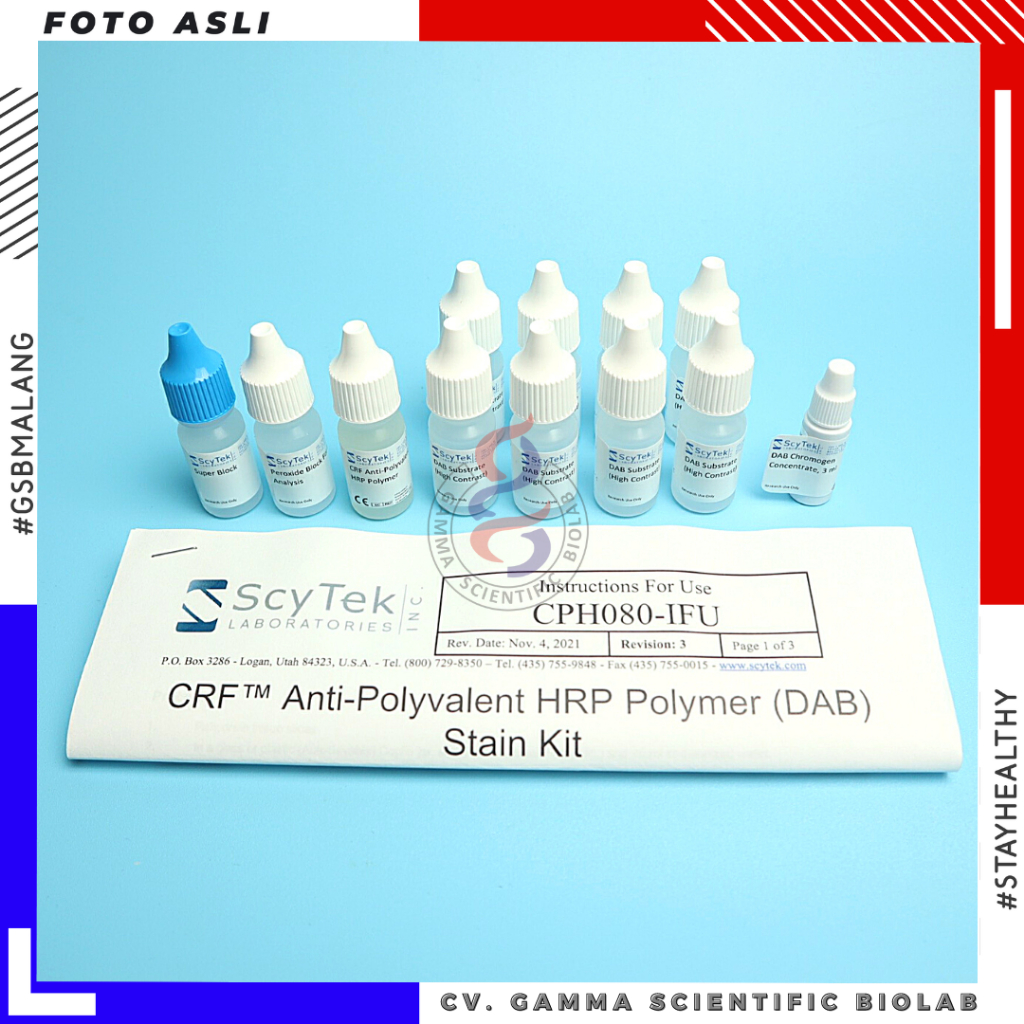 Jual CRF Anti-Polyvalent HRP Polymer (DAB) Stain Kit - Scytek #CPH080 ...