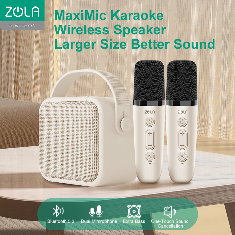 Jual Zola Speaker Microphone Karaoke Set Bluetooth Mini Full bass ...