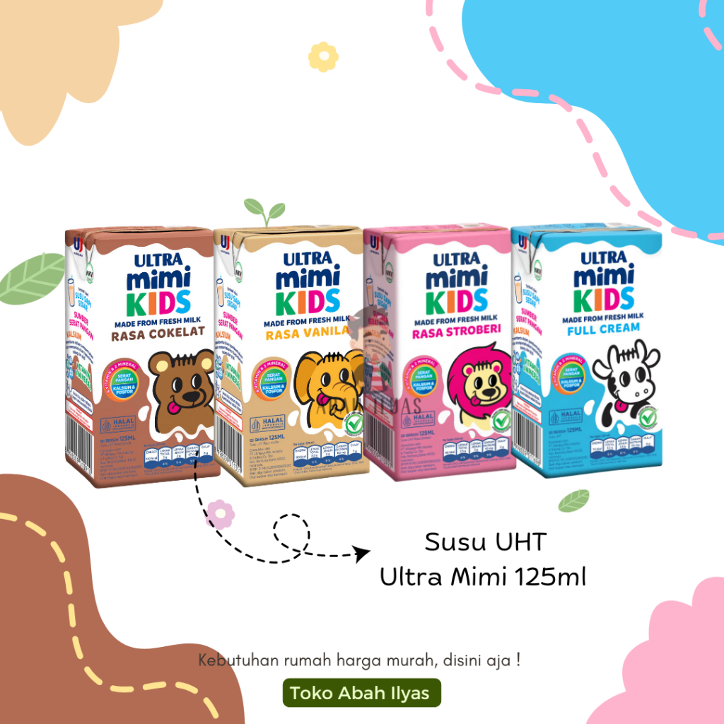 Jual Ultra Mimi Kids Susu UHT Semua Rasa 125ML | Shopee Indonesia