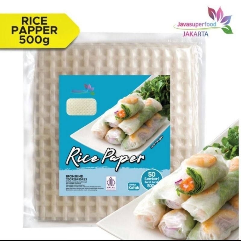 Jual Rice Paper kotak 500gr (50 lembar) Banh Trang Tinggi | Shopee ...