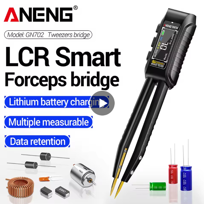 Smart Tweezer Bridge, LCR-ST1 Digital Bridge Metri Alta Precisione LCR Metri Pinzetta Smart per SMD Pinzette