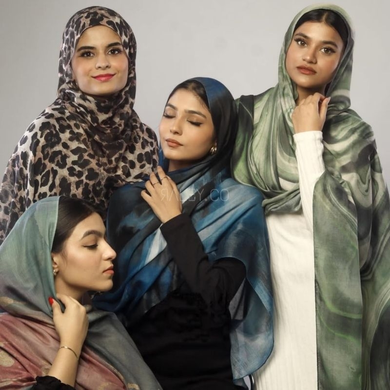 Hijabku Pashmina Print Polkadot main image 0