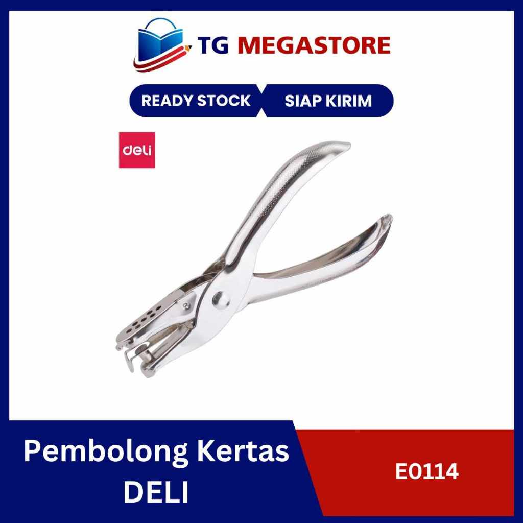 Jual Pembolong Kertas Deli E0114 Hole Punch | Shopee Indonesia