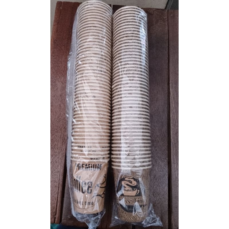 Jual Paper Cup 9 oz tebal isi 50 pcs Motif Random | Shopee Indonesia