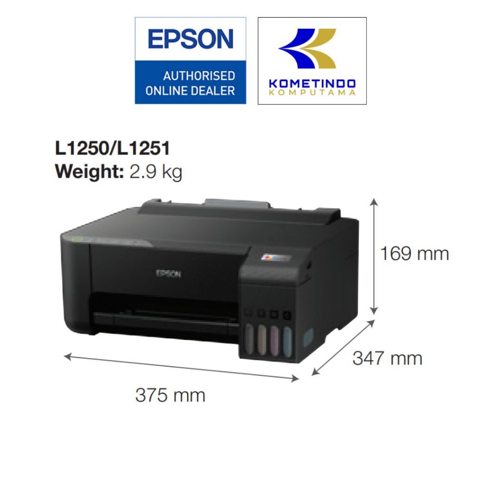 Jual Epson - L1250 (Print Only, Wi-Fi Direct) - Epson EcoTank L1250 A4 ...