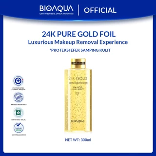 BIOAQUA Gentle Makeup Remover Micellar Water 300ml Lip & Eye Make up Remover For All Skin Type pembersih make up