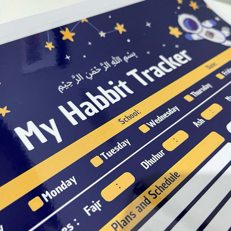Jual Lashiqo - Paket Habbit Tracker and Study Timetable - wipe and ...