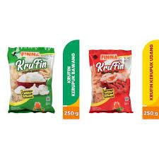 Jual KRUFIN KERUPUK UDANG KRUPUK RASA BAWANG FINNA SNACK CEMILAN JADUL ...