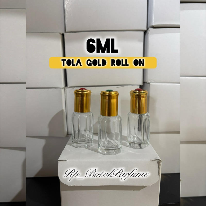 Jual BOTOL TOLA GOLD ROLL ON 6ML ( Botol oles ) | Shopee Indonesia