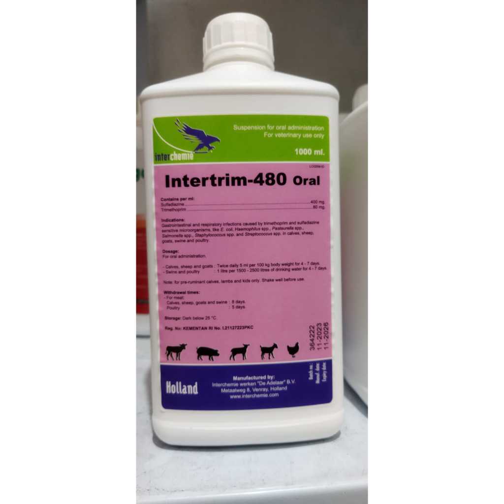 Jual INTERTRIM-480 ORAL 1 LITER - Obat untuk Pencernaan dan Pernapasan ...