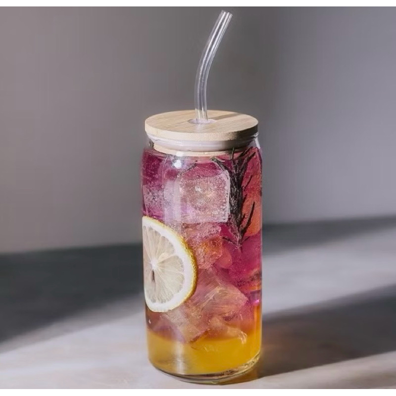 Jual Botol Minum Kaca Aestetik/Botol Minum Daily/ Tumbler Kaca Sepaket ...