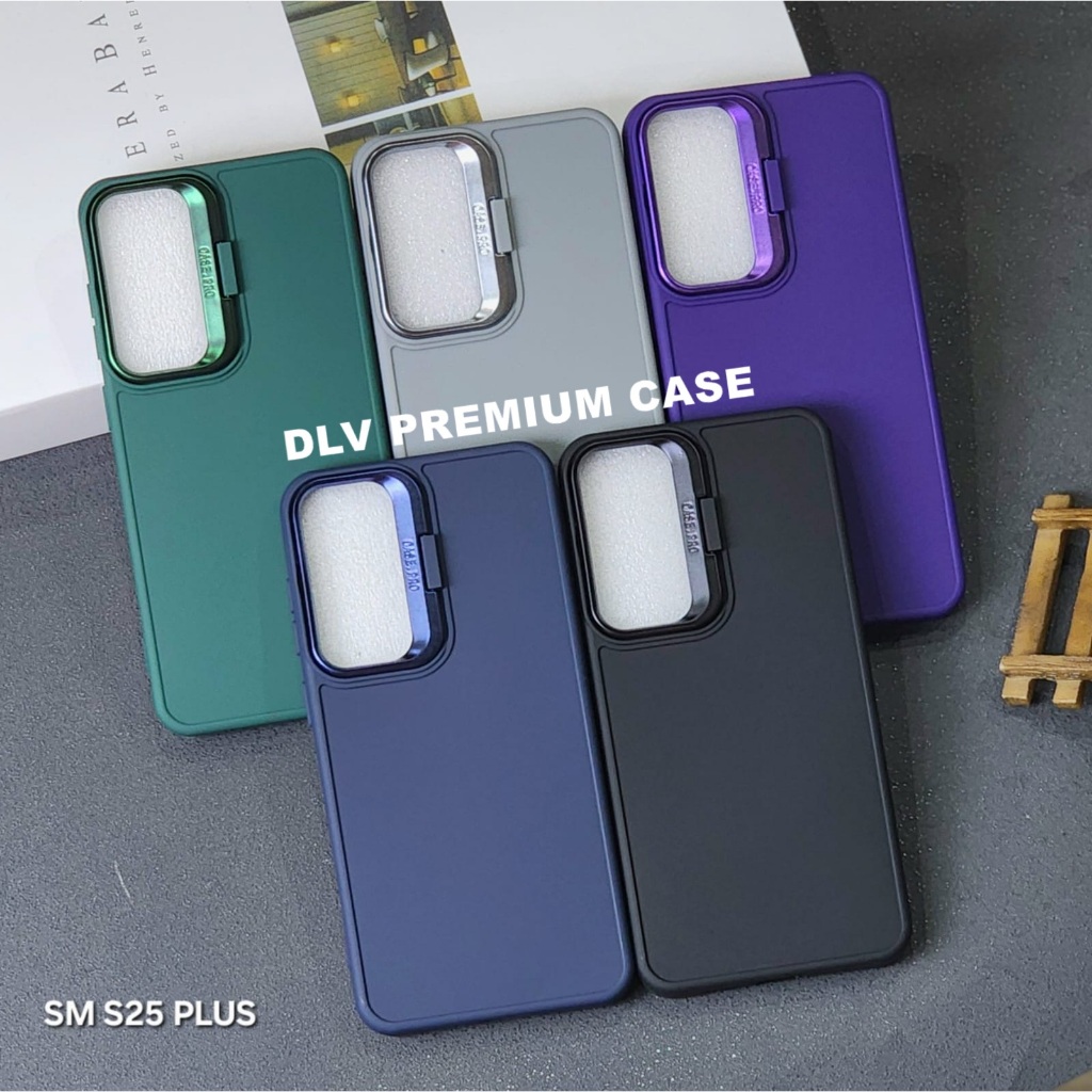 Jual SAMS S25 PLUS CASE LUXURY LENS HOLDER STAND CAMERA CASE MACARON ...