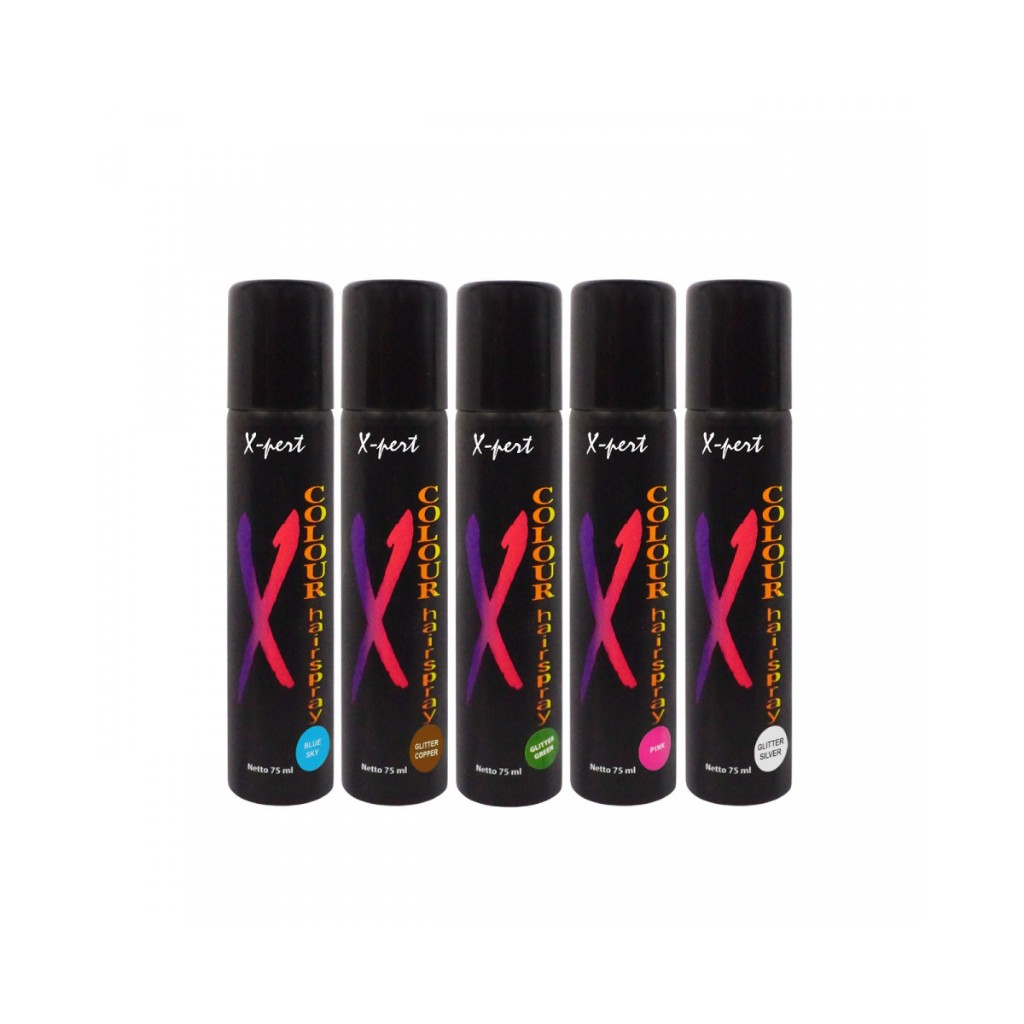 Jual X-Pert Hair Spray Color Non Permanen Pewarna / Rambut Hair Spray ...