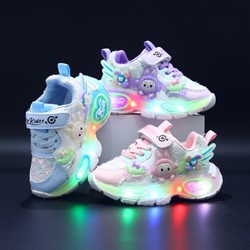 babyfit [size 21-30] LABOEHBOE sepatu anak perempuan lampu LED sneakers kartun karakter sepatu import qt-0128r
