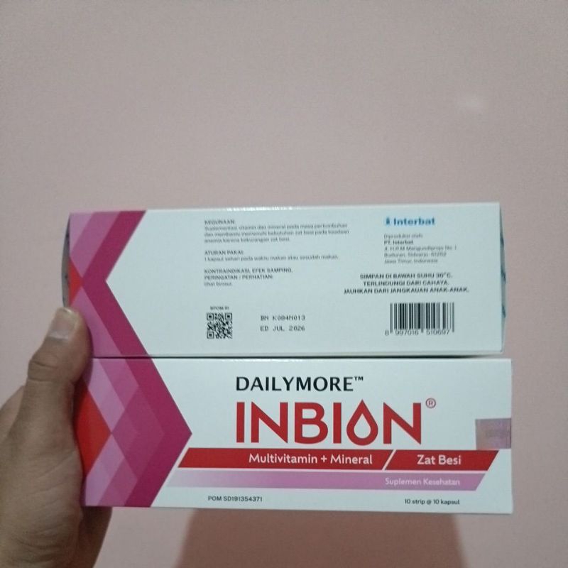 Jual INBION/box isi 100 tablet | Shopee Indonesia
