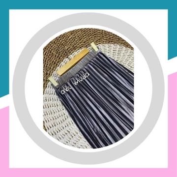 Rok Plisket Bludru Panjang Premium Import Jumbo