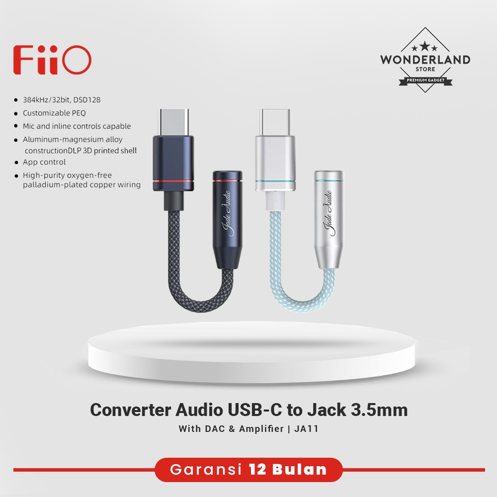 Jual FiiO Jade Audio JA11 / JA-11 / JA 11 USB-C to 3.5mm Earphone ...