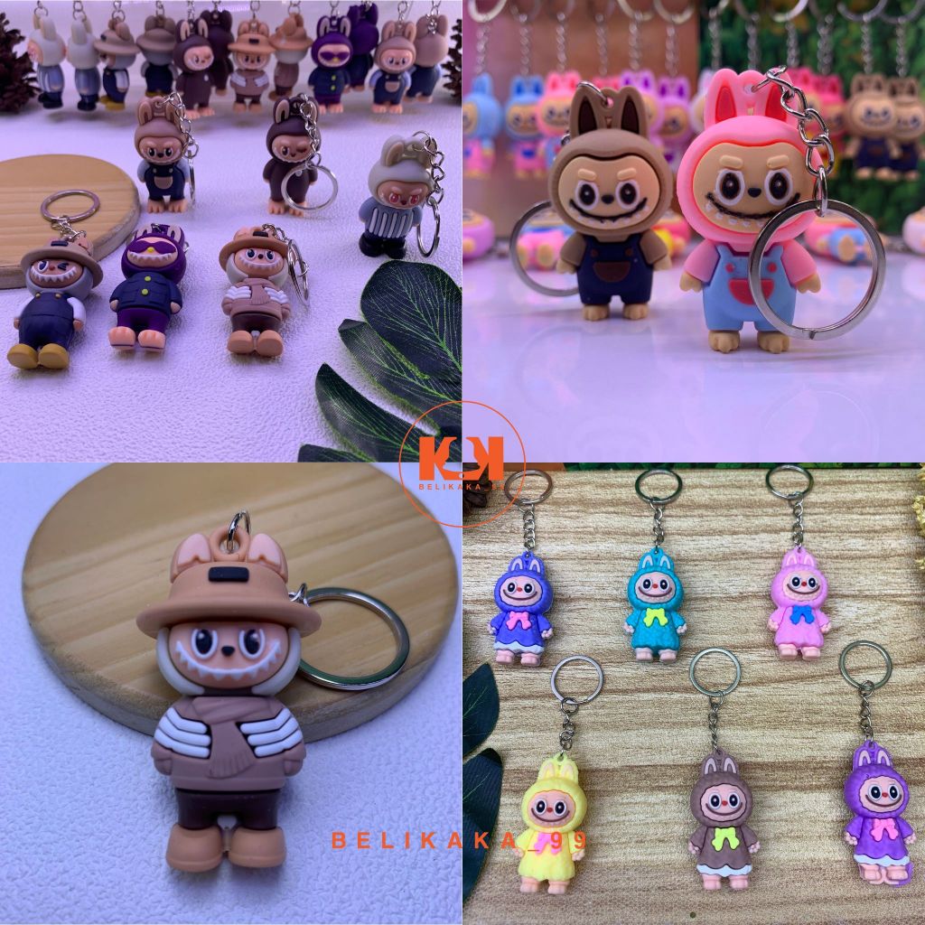 Jual GANTUNGAN KUNCI KARAKTER LABUBU 3D / GANTUNGAN KUNCI 3D MOTIF ...