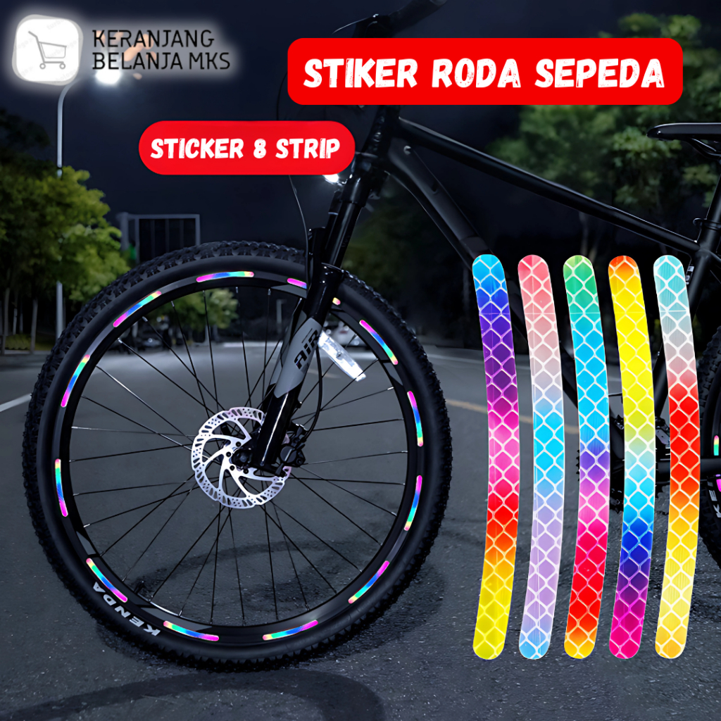 Jual Stiker Roda Sepeda / Stiker Velg Bicycle Wheel Reflective Sticker ...