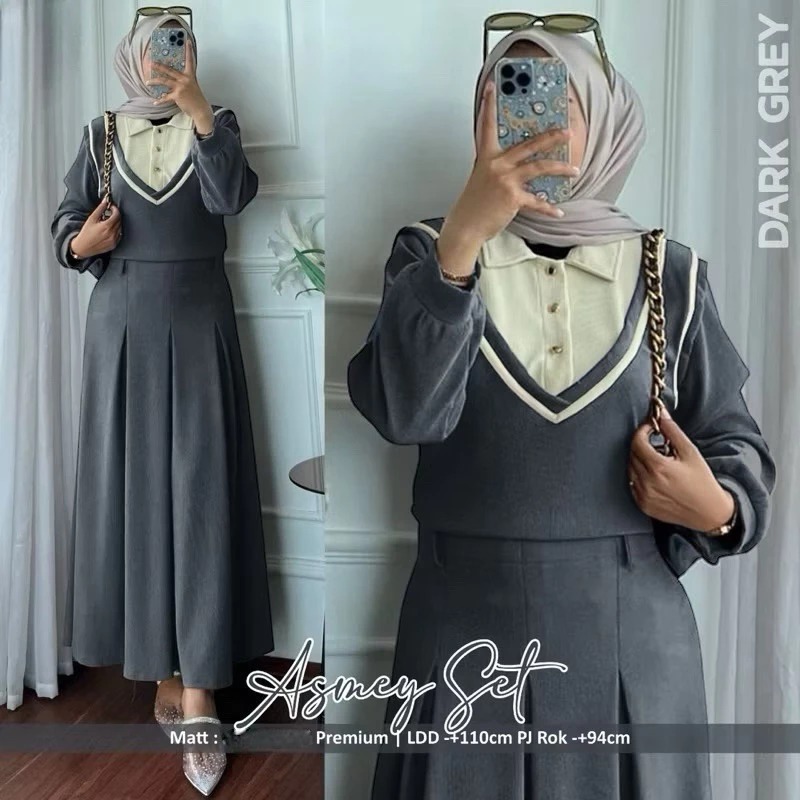 Jual ASMEY SET ROK CRINKLE AIRFLO FIT TO L / SETELAN WANITA TERBARU ...
