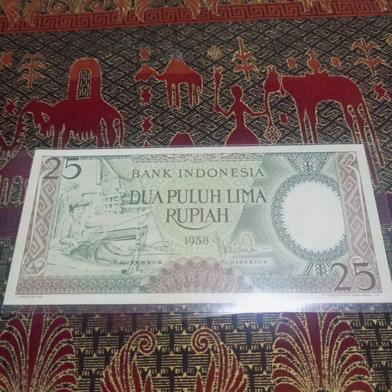 Jual UANG 25 RUPIAH TAHUN 1958 SERI PEKERJA TANGAN | Shopee Indonesia
