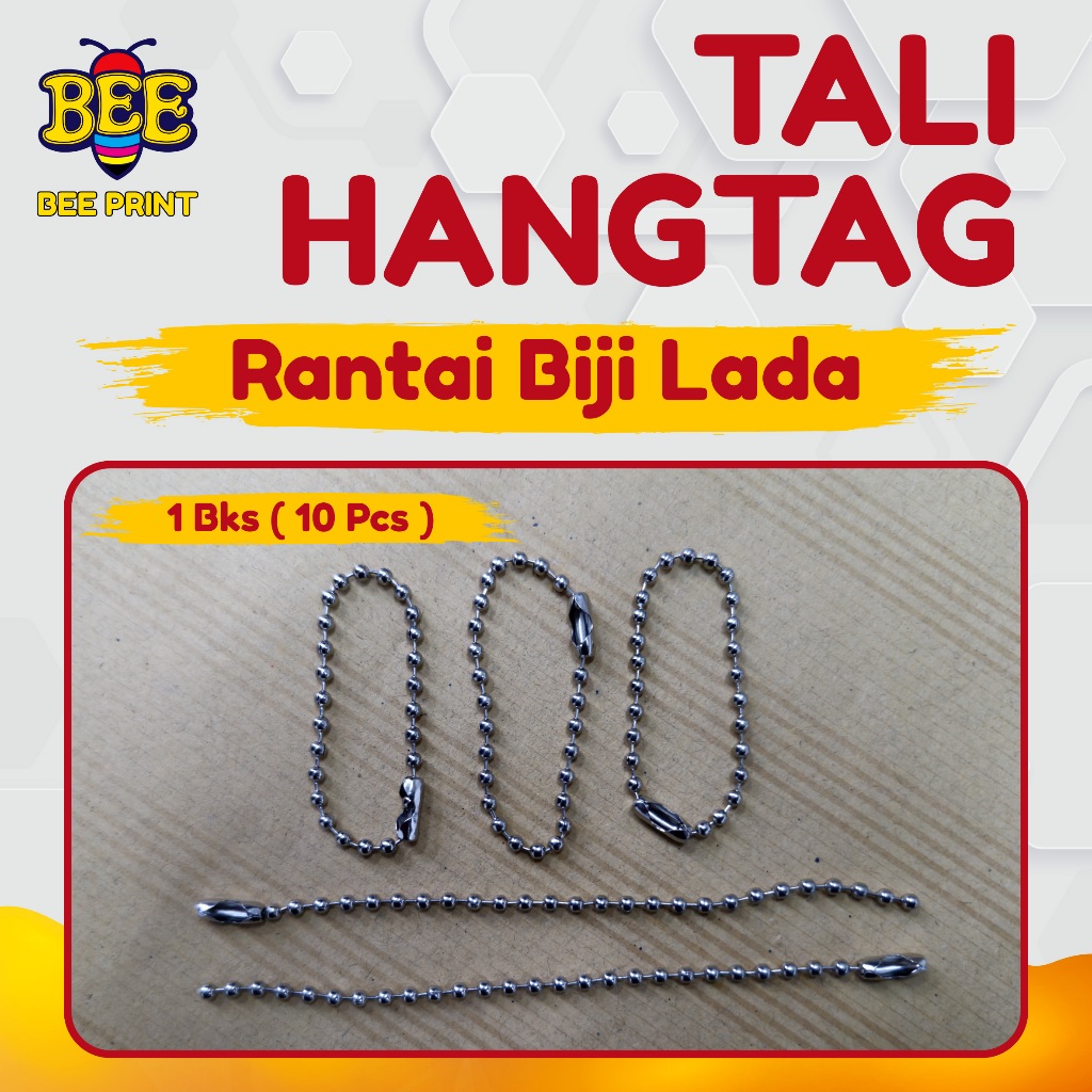 Jual TALI HANGTAG / TALI RAMI / RANTAI BIJI LADA / LOOP PIN / LOCK PIN ...