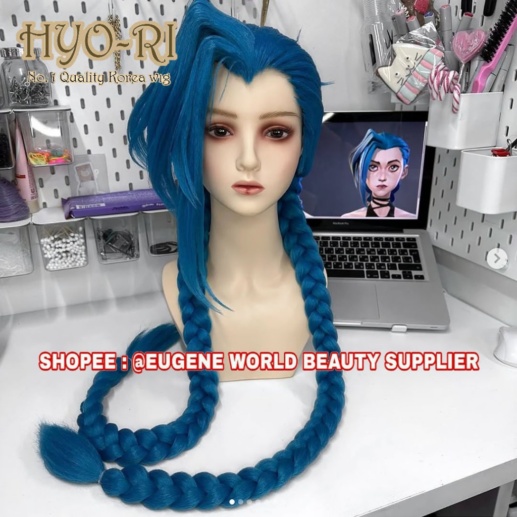Jinx Arcane Cosplay Wig Arcane Jinx Cosplay Wig League Of Legends