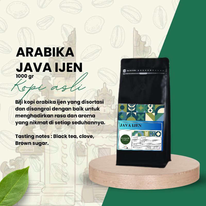 Jual Biji Kopi Bubuk Arabika Jawa Ijen 1kg kilo - 250gr gram ...